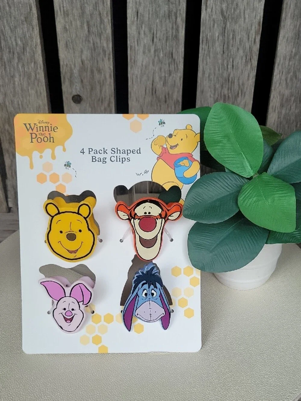 Winnie The Pooh 4-Pack Character Shaped Bag Clips - Winnie The Pooh